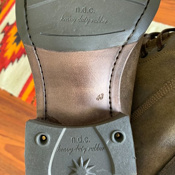 n.d.c. Made by hand Brown Leather Mens Lace up boot NWT - Picture 13 of 15